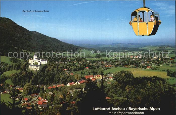 Aschau Chiemgau Panorama Luftkurort mit Kampenwandbahn Schloss Hohenaschau