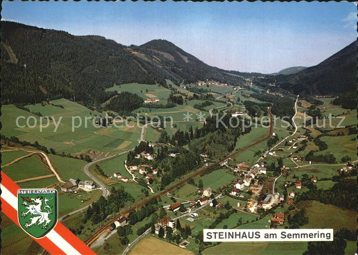 Steinhaus Semmering Panorama Sommer und Wintererholungsort Fliegeraufnahme