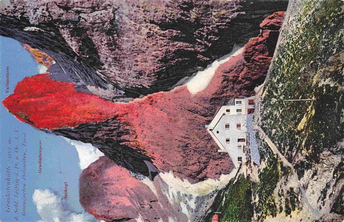 Grasleitenhuette 2165m Tiers Bolzano IT Berghaus in den Dolomiten