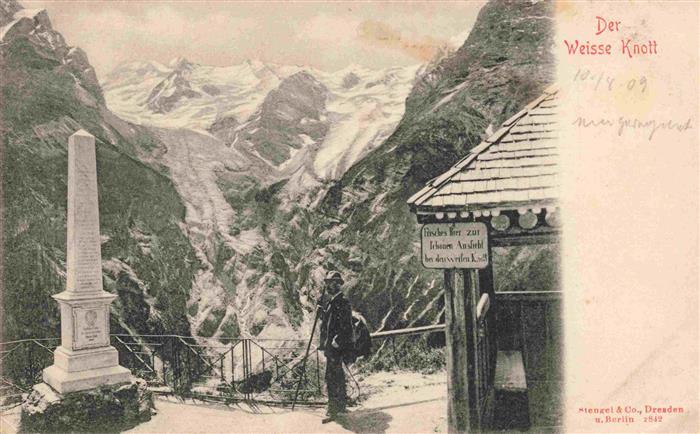 Trafoi Stilfs Suedtirol IT Der Weisse Knott Denkmal