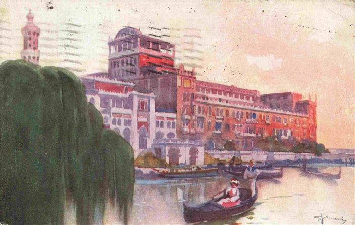 VENEZIA Venedig Venice Venise IT Grand Hôtel Excelsior Riva d'approdo Kuenstlerk