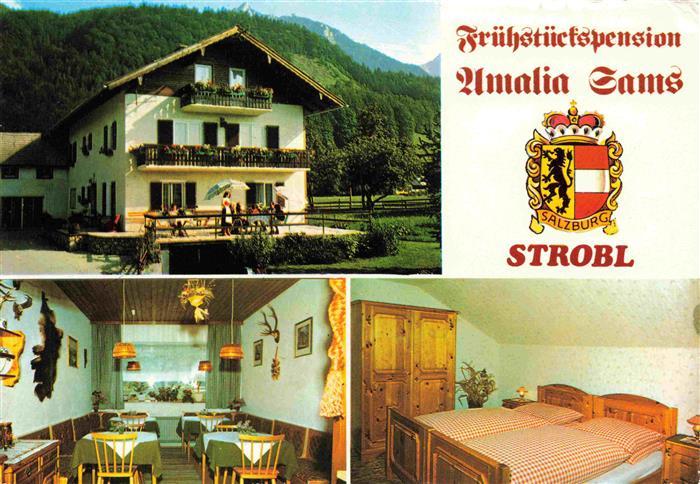 Strobl Wolfgangsee AT Pension Amalia Gams Gastraum Fremdenzimmer