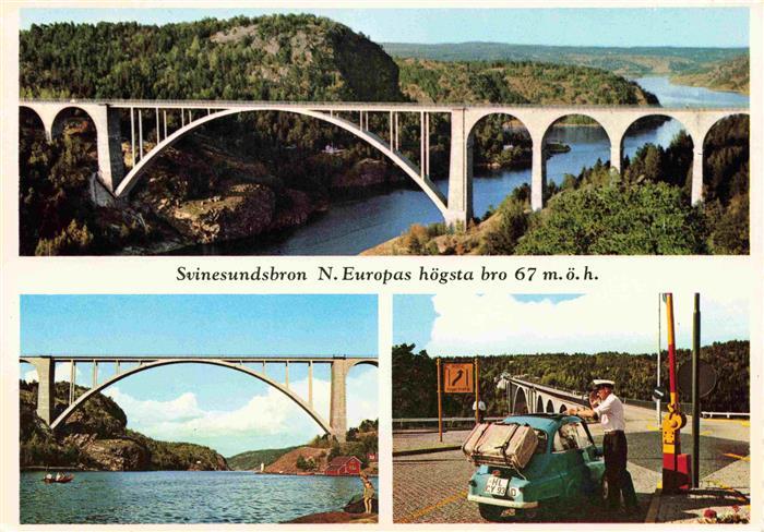 Svinesundbron Norge N. Europas hoegsta bro Bruecke