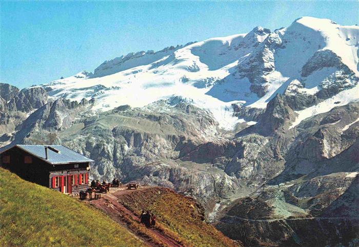 La Marmolada 3340 Dolomiti IT Rifugio Vial del Plan Berghaus Dolomiten