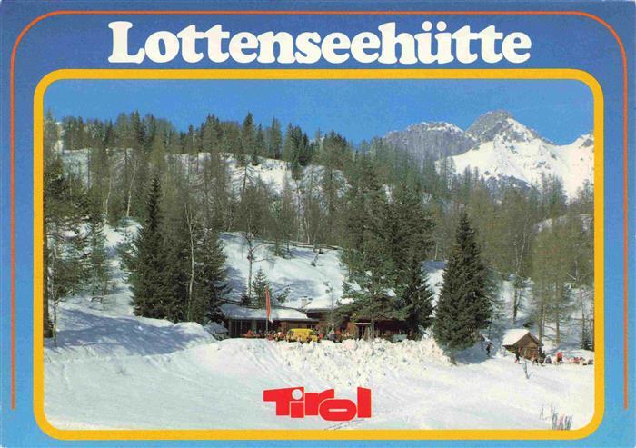 Moesern Seefeld Tirol AT Lottenseehuette Winterlandschaft Alpen Wettersteingebir