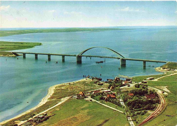 Fehmarnsundbruecke Schleswig-Holstein Panorama Vogelfluglinie Deutschland-Daenem