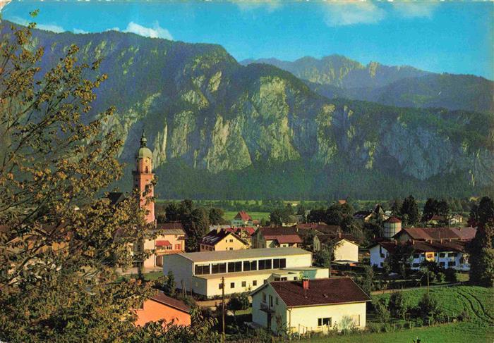 Kiefersfelden Panorama Luftkurort Blick gegen Kaisergebirge