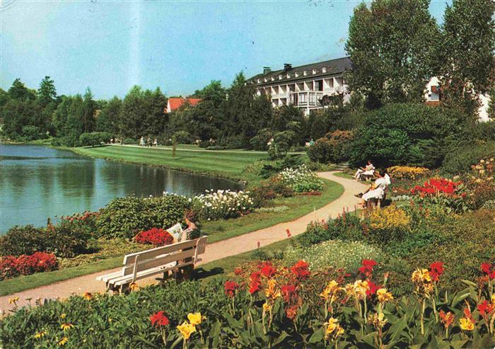 Bad Meinberg Kurparksee und Rolandsanatorium