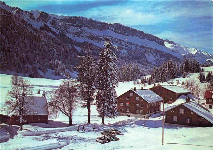 Tiefenbach Oberstdorf Berggasthof Rohrmoos Winterpanorama Allgaeuer Alpen