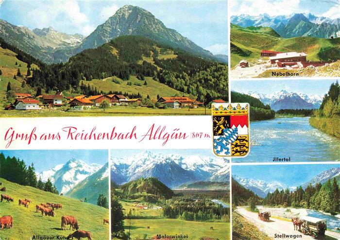 Reichenbach Oberstdorf Panorama Nebelhorn Illertal Allgaeuer Kuehe Malerwinkel S