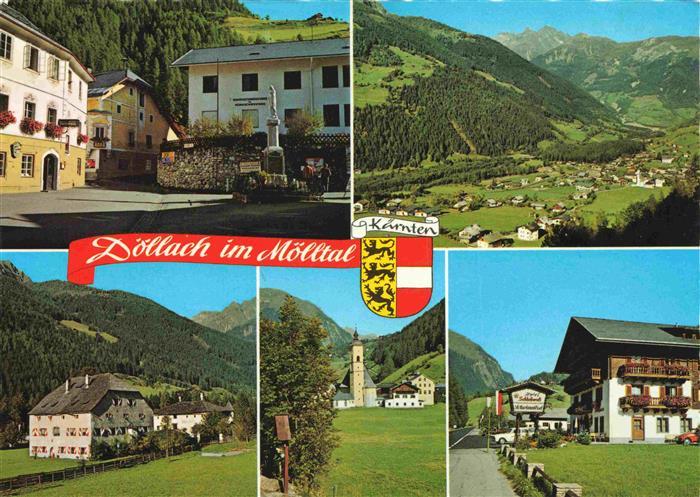 Doellach Kaernten AT Panorama Sommerfrische Teilansichten Hotel Restaurant Ortsz