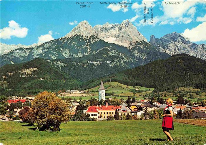 Saalfelden Steinernes Meer AT Panorama Erholungsort am Fusse des Steinernen Meer