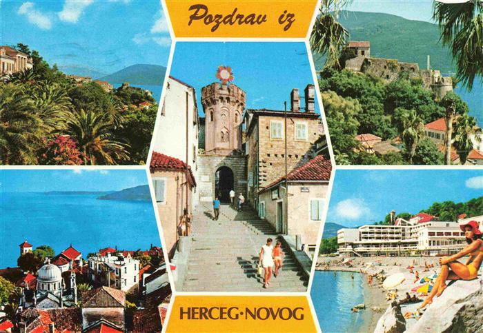HERCEG NOVI Hercegnovi Montenegro Teilansichten Altstadt Meerblick
