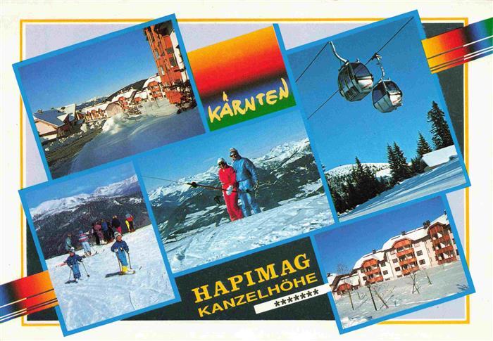 Kanzelhoehe Villach Kaernten AT Hapimag Hotel Wintersportplatz Alpen Bergbahn Ge