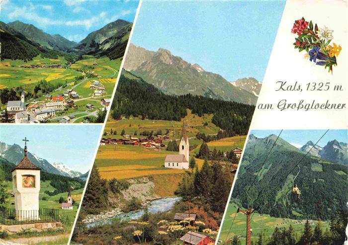 Kals-Lesach Grossglockner Tirol AT Panorama Bildstock Kirche Sessellift