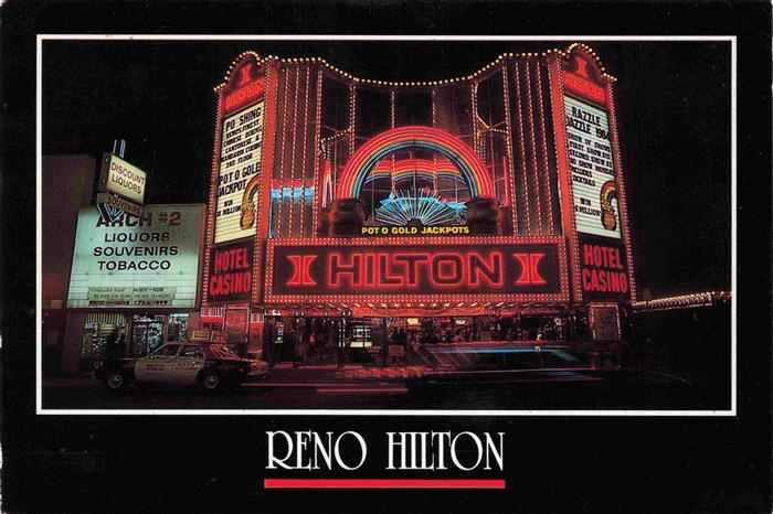 Reno Nevada USA Reno Hilton Hotel Nachtaufnahme