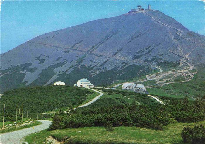 Schneekoppe Snezka CZ Karkonoski Park Narodowy Nationalpark Riesengebirge