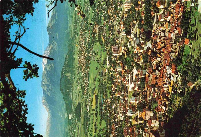 Hohenems Panorama Blick gegen Schweizer Berge