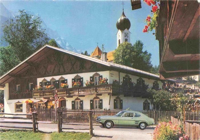Obergrainau Grainau Bayern Ortszentrum Kirchturm
