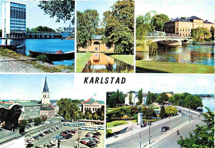 Karlstad  Sweden Teilansichten Stadtzentrum Bruecke