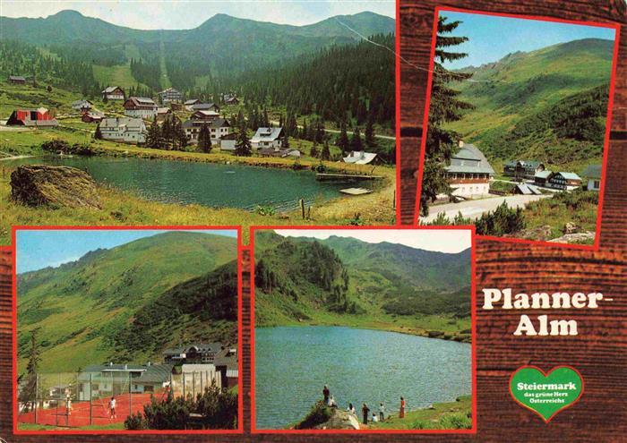 Planneralm 1600m Steiermark AT Panorama Bergsee Tennisplatz