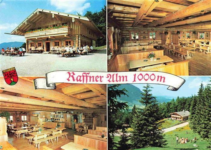 Ruhpolding Bayern Raffner-Alm Gastraum Ausflugsziel