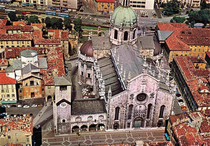 COMO  Lago di Como Lombardia IT Il duomo visto dall aero Dom