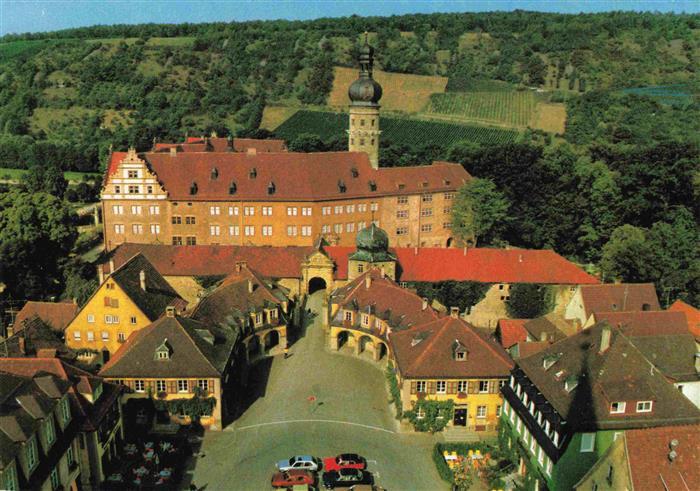 Weikersheim Blick auf Schloss und Marktplatz
