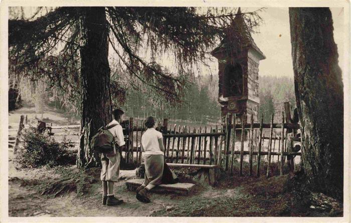 Pietralba Santuario di BOLZANO Bozen Suedtirol IT Ultima stazione della Via Cruc