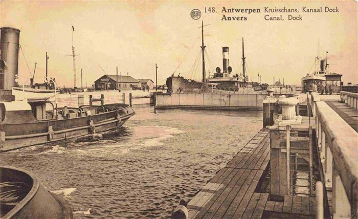 Antwerpen ANVERS Kruisschans Kanaal Dock