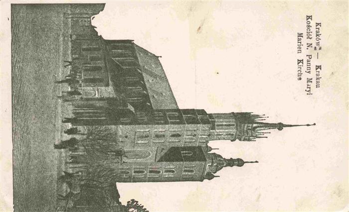 Krakau KRAKOW PL Marien-Kirche Feldpost