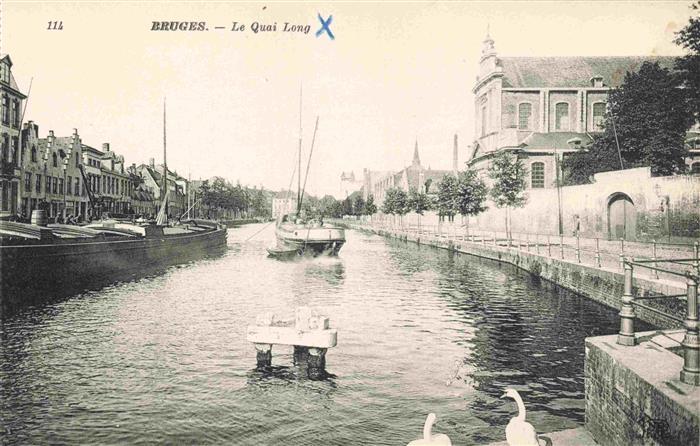 Bruges BRUGGE Belgie Le Quai Long