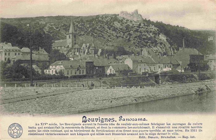 Bouvignes-sur-Meuse Belgie Panorama Feldpost