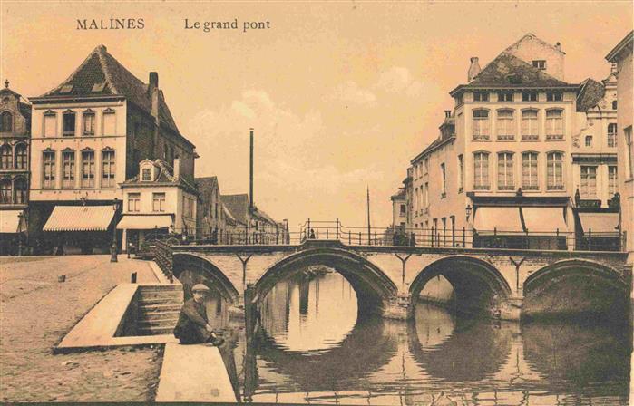 MALINES Mechelen Flandre Belgie Le grand pont