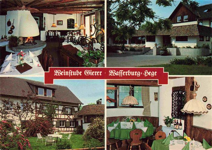Hege Bodensee Weinstube Gierer Spezialitaeten-Restaurant Kaminzimmer