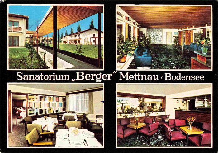 Mettnau Radolfzell Bodensee Sanatorium Berger Aufenthaltsraum Foyer
