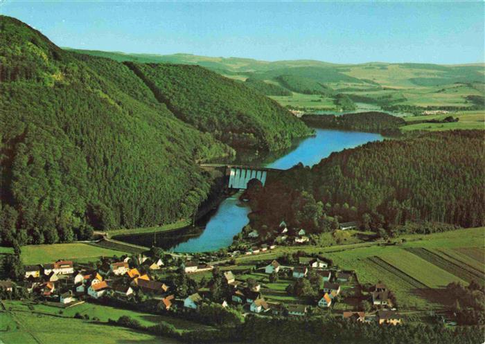 Helminghausen Marsberg NRW Panorama Diemeltalsperre Staumauer