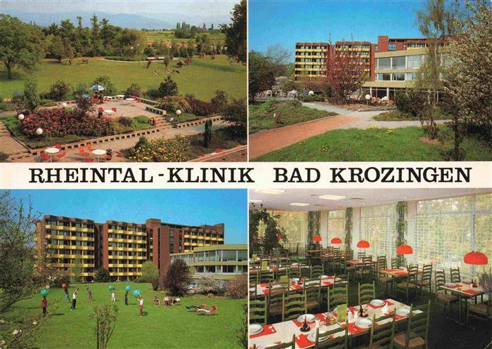 BAD KROZINGEN Rheintal-Klinik Parkanlagen Speisesaal
