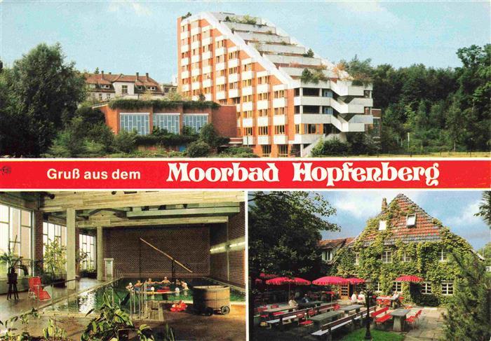 Bad Hopfenberg Moorbad Kurhotel Hallenbad Gaststaette Terrasse