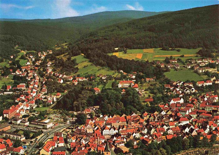BAD ORB Fliegeraufnahme mit Blick ins Haseltal