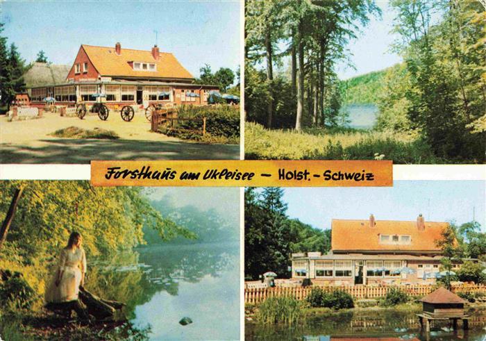 Sielbeck Holsteinische Schweiz Forsthaus am Ukleisee Teilansichten