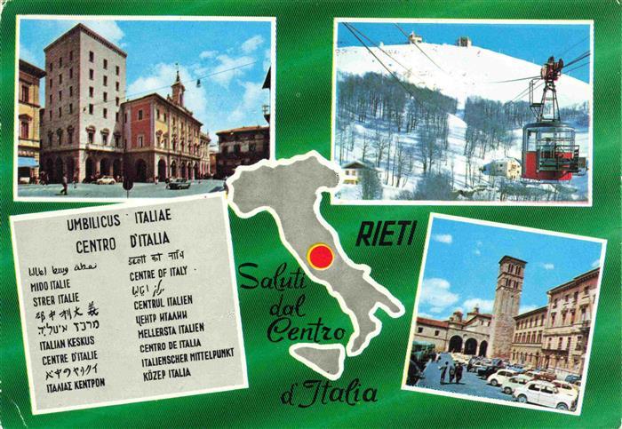 Rieti IT Ortspartien Luftseilbahn