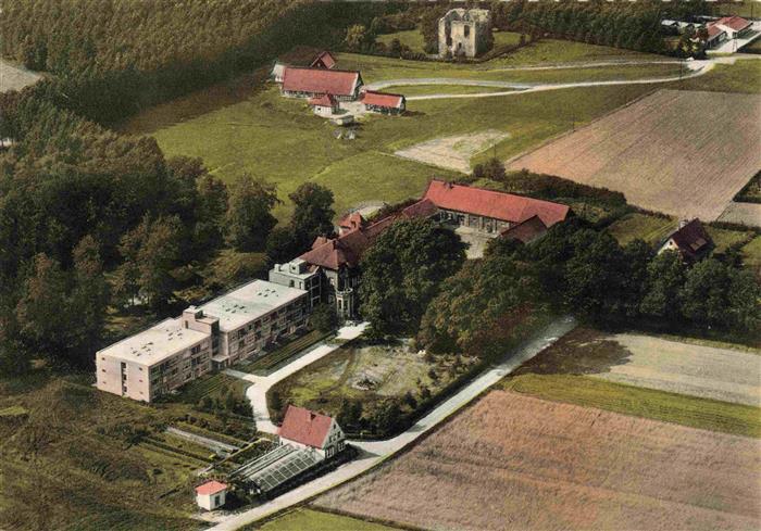 Rahden Westfalen Schloss Rahden Fliegeraufnahme
