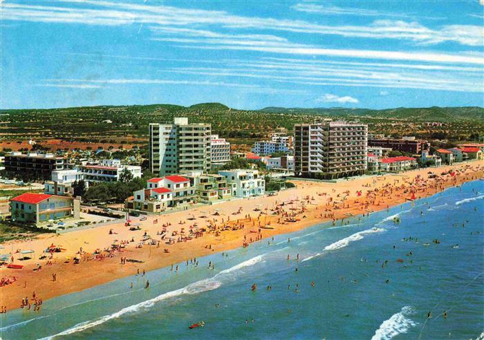 TARRAGONA ES Vendrell San Salvador Playa Plage Beach Fliegeraufnahme