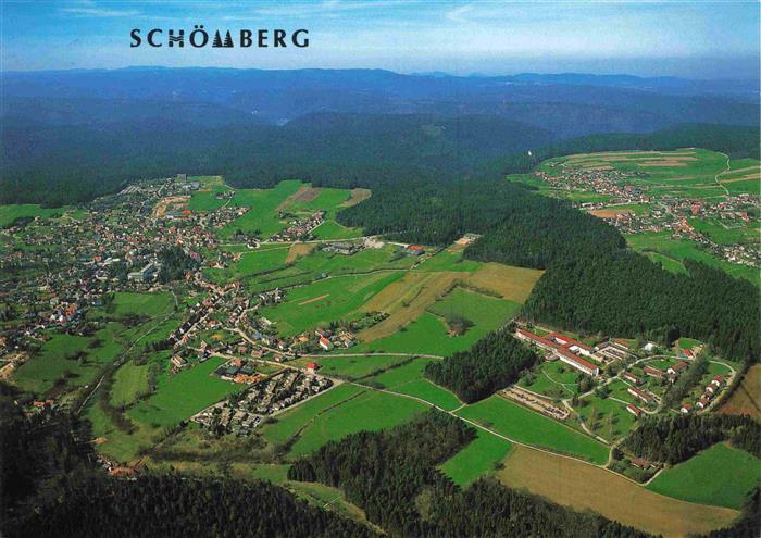 Schoemberg Schwarzwald Fliegeraufnahme mit OT Langenbrand und Schwarzwald Reha K
