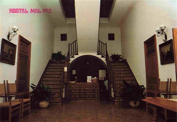 Alcudia Mallorca ES Hostal Mal Pas Treppenaufgang