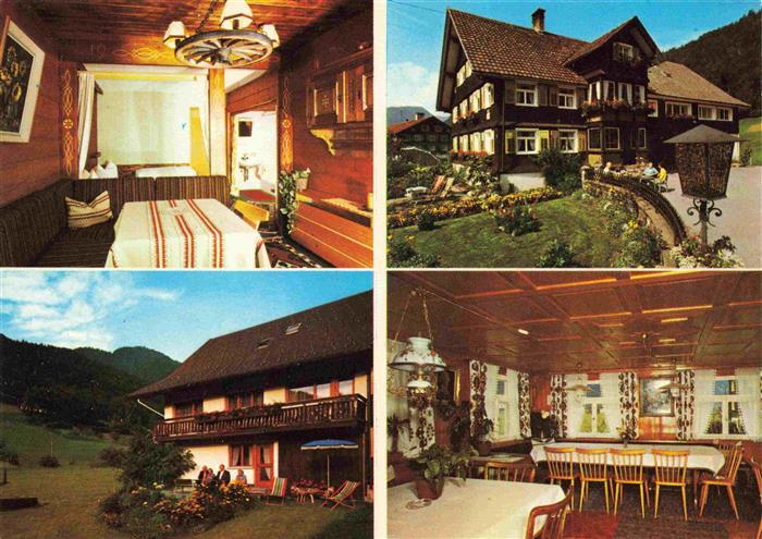 Bezau Vorarlberg Gaestehaus Kaufmann Zimmer Gaststube Terrasse