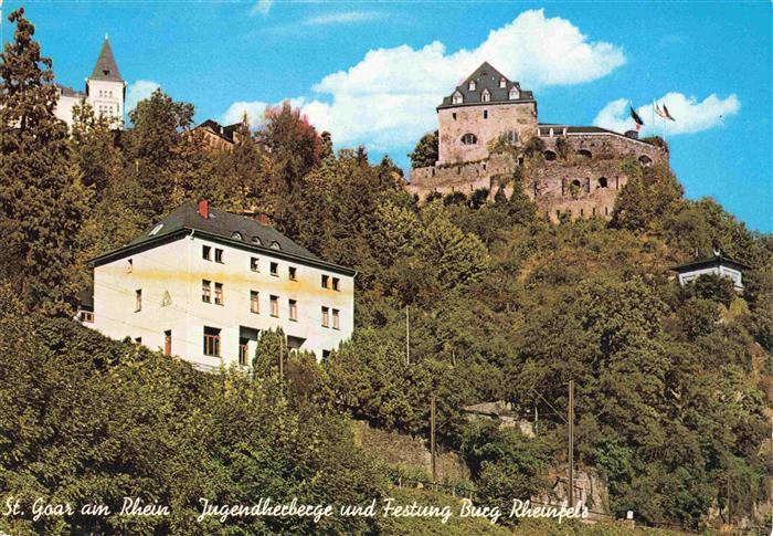 St Goar Rhein Jugenherberge und Festung Burg Rheinfels