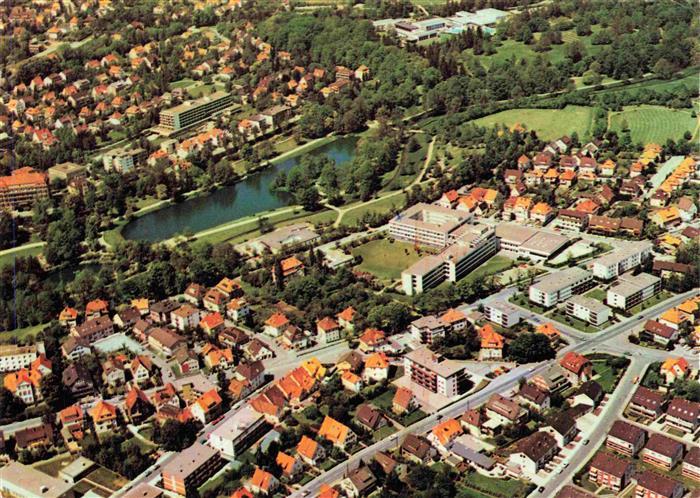 BAD SALZUFLEN Fliegeraufnahme mit Kurparksee Hotel Maritim BfA Lipperland Klinik