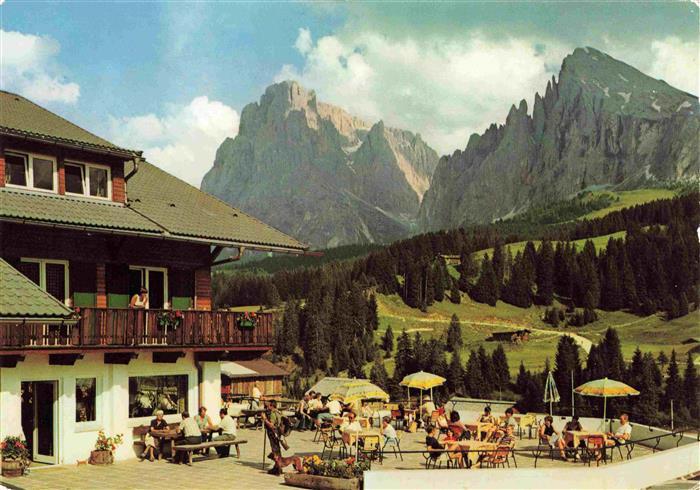 Seiseralm  Seiseralpe Alpe di Siusi Trentino IT Hotel Salteria Restaurant Terras